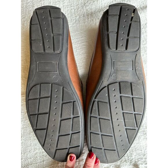 Alfani Men's Brown Leather Slip-On Dress Loafers Size 11 - Picture 5 of 5